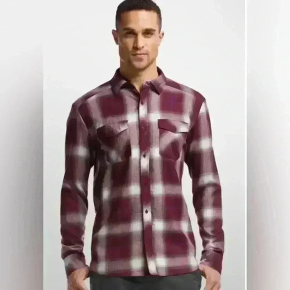 Mens Icebreaker  Lodge Long Sleeve Flannel Large - Picture 1 of 5